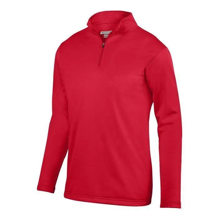 Youth Wicking Fleece Pullover-Apparel-Augusta-92384-040_RED-L-Tennis Express