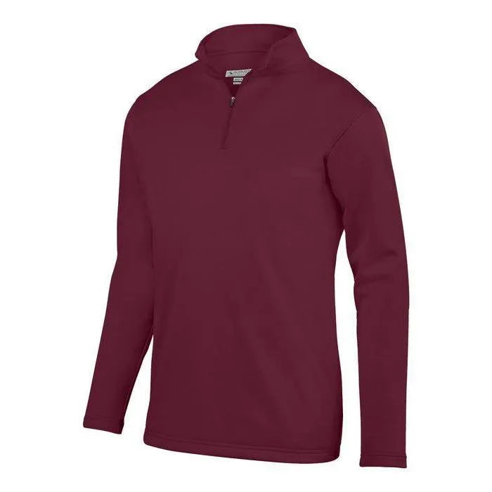 Youth Wicking Fleece Pullover-Apparel-Augusta-92384-045_MAROON-L-Tennis Express