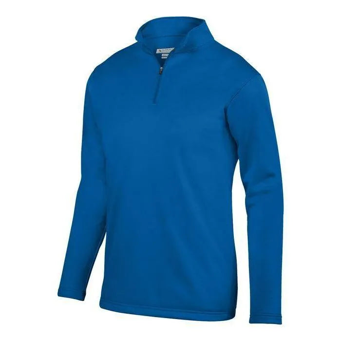 Youth Wicking Fleece Pullover-Apparel-Augusta-92384-060_ROYAL-L-Tennis Express