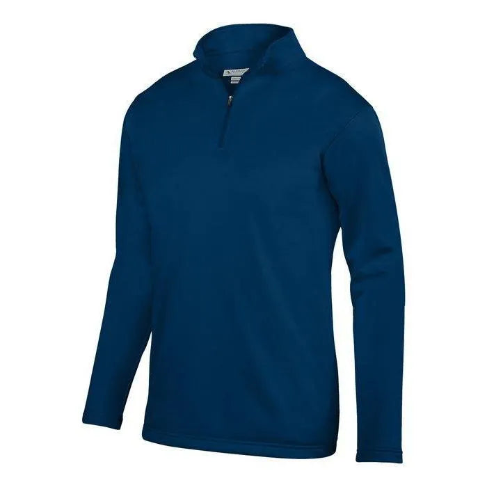 Youth Wicking Fleece Pullover-Apparel-Augusta-92384-065_NAVY-L-Tennis Express