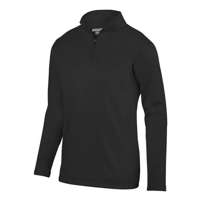Youth Wicking Fleece Pullover-Apparel-Augusta-92384-080_BLACK-L-Tennis Express