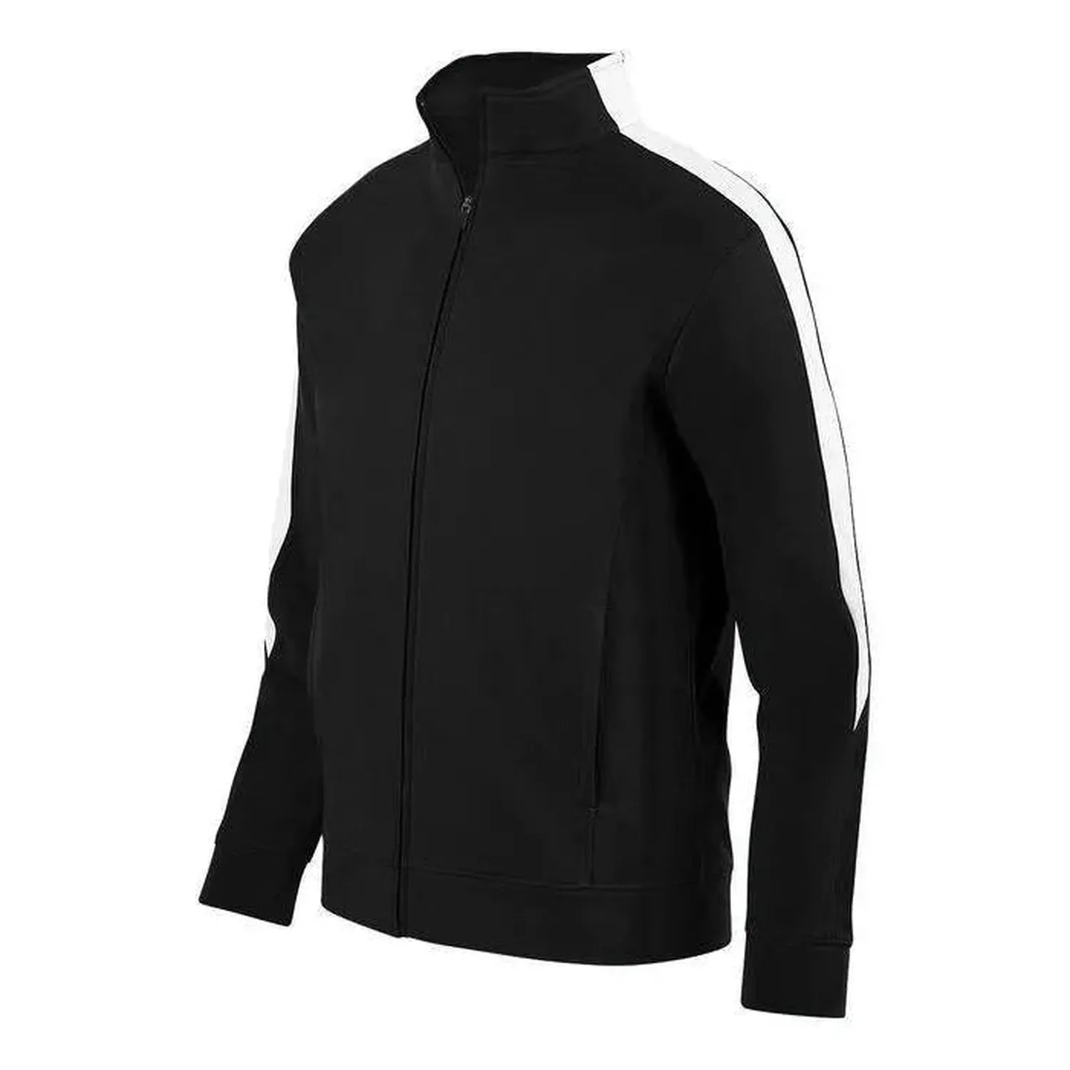 Men's Medalist Jacket 2.0-Apparel-Augusta-92412-420_BLACKWHITE-L-Tennis Express