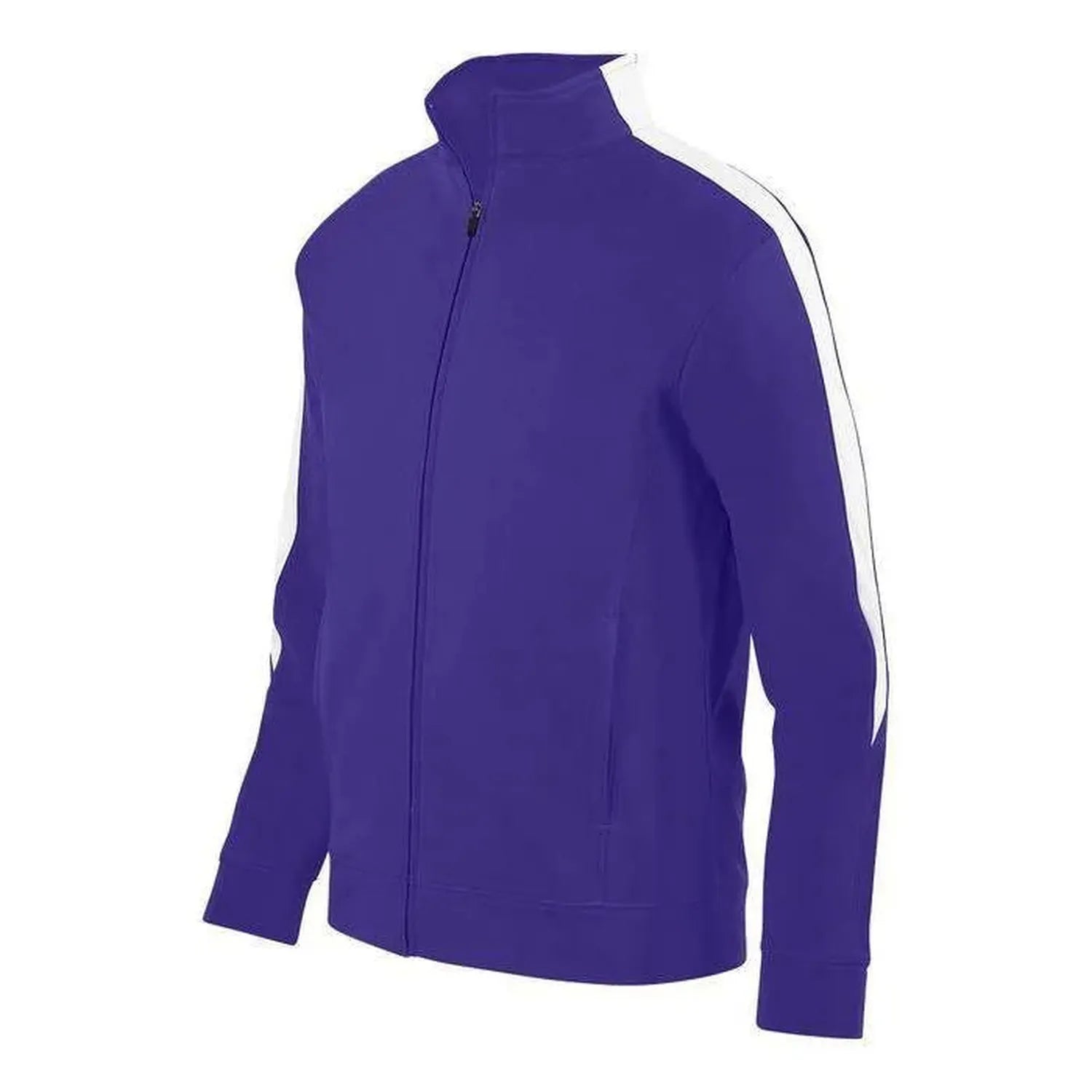 Men's Medalist Jacket 2.0-Apparel-Augusta-92412-450_PURPLEWHITE-L-Tennis Express