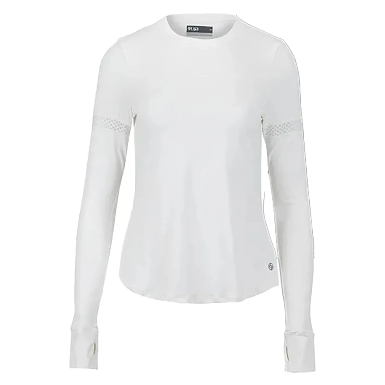 Women's Pacer Long Sleeve Tennis Top-Apparel-Lija-WHITE-XS, [current_file_name-Tennis Express