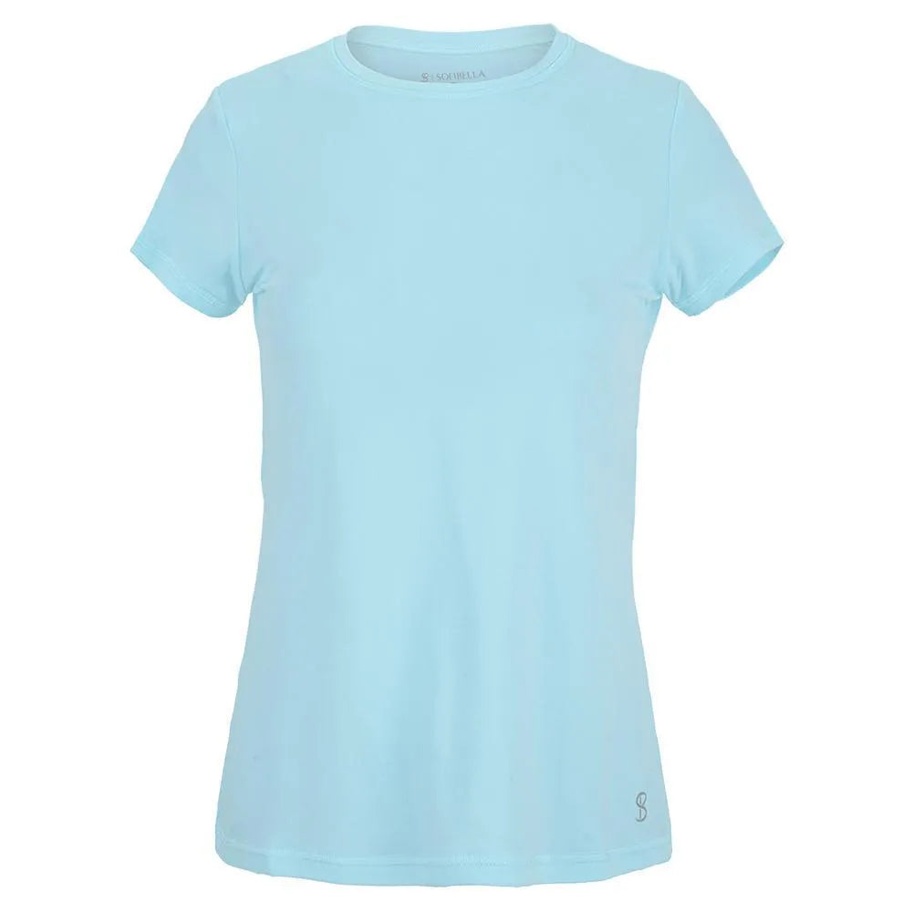 Women's UV Short Sleeve Tennis Top-Apparel-Sofibella-93239-CLOUD-L-Tennis Express