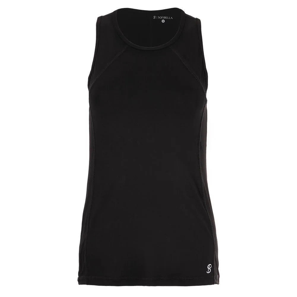 Women's UV Tennis Tank-Apparel-Sofibella-94199-BLACK-L-Tennis Express