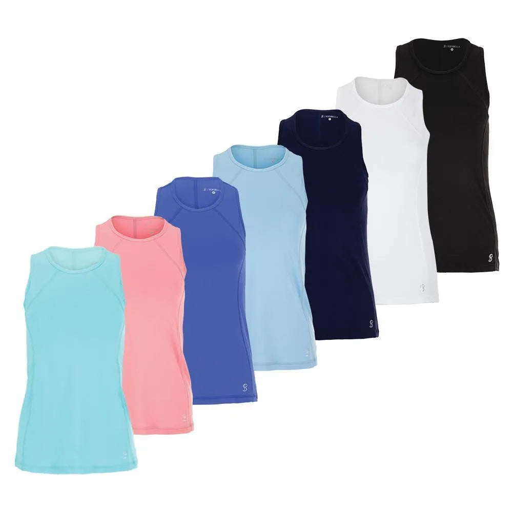 Women's UV Tennis Tank-Apparel-Sofibella-94199-DEFAULT-L-Tennis Express
