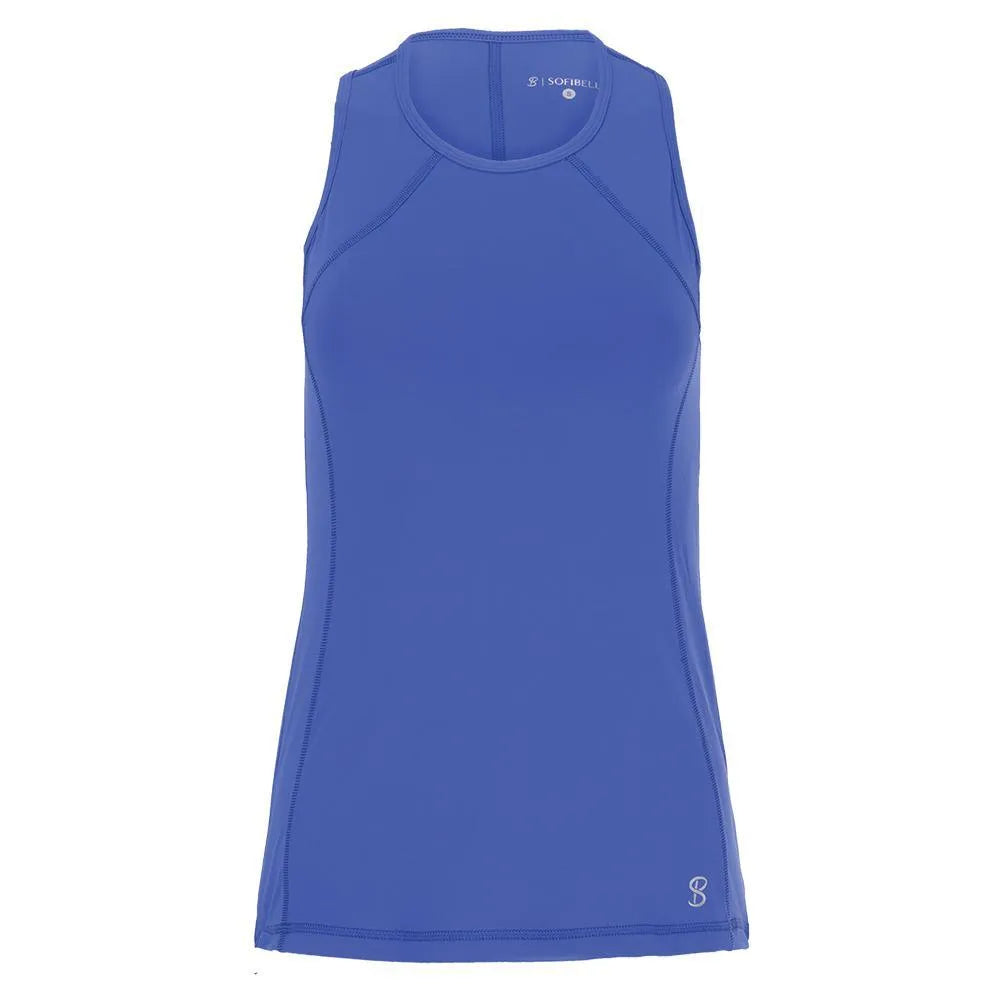 Women's UV Tennis Tank-Apparel-Sofibella-94199-VALLEY_BLUE-L-Tennis Express
