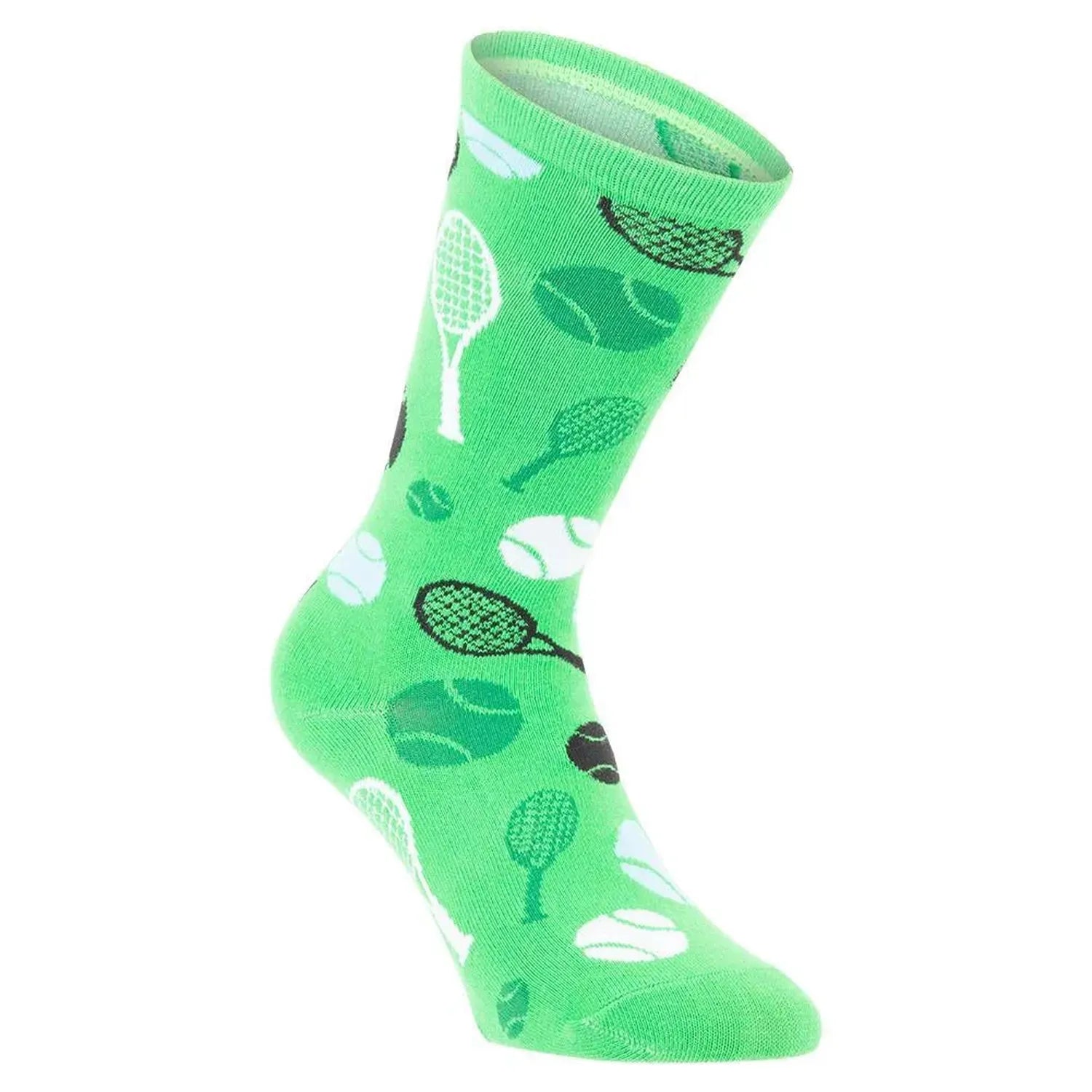 Novelty Tennis Socks (Sizes 8-12)-Socks-Racquet Inc-94285-46_GREEN-L-Tennis Express