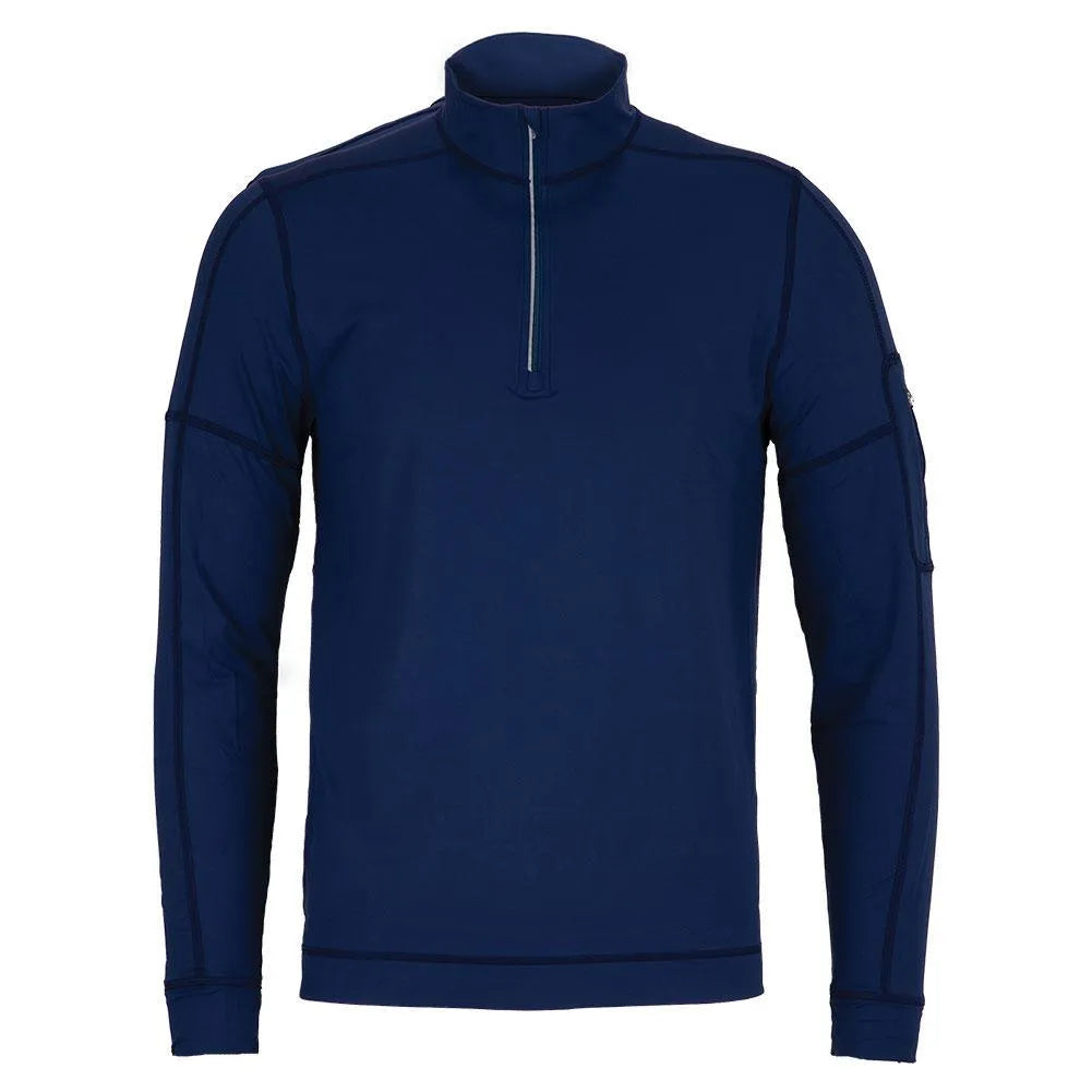 Men's Mock Zip Tennis Top-Apparel-BloqUV-94323-NAVY-L_3cb76930-6b51-4971-b942-ab21b45932a1-Tennis Express