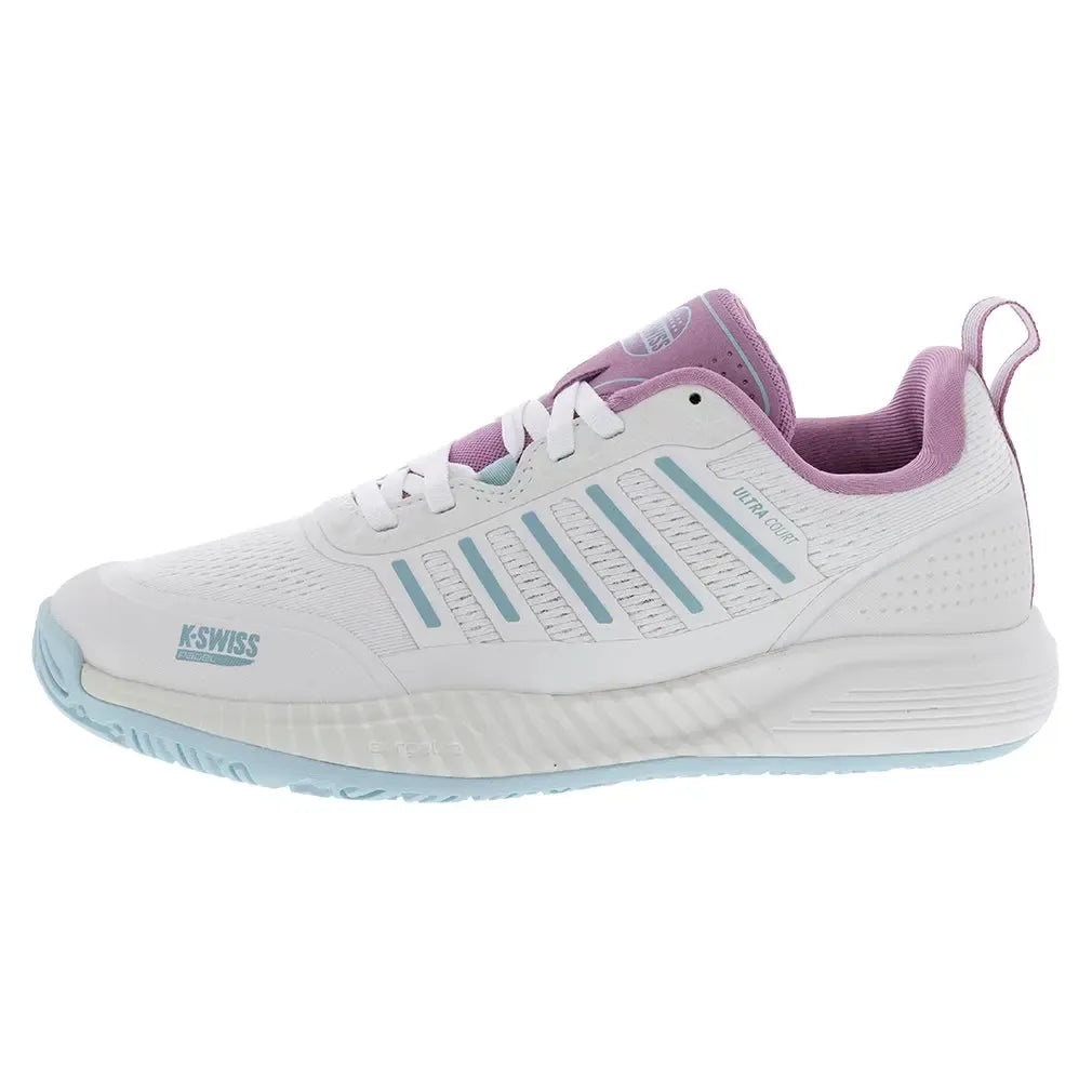Women's Ultra Court Padel Shoes White and Lilas-Footwear-K-Swiss-94436-970S2501copy-Tennis Express
