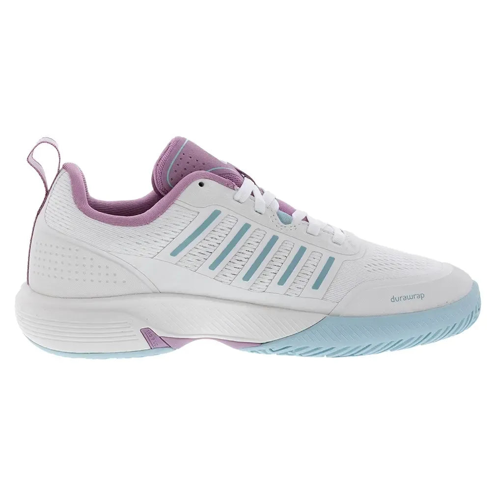 Women's Ultra Court Padel Shoes White and Lilas-Footwear-K-Swiss-94436-970S2502copy-Tennis Express