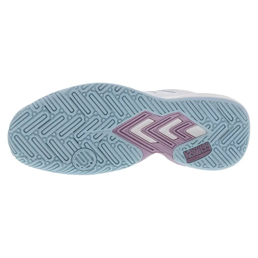 Women's Ultra Court Padel Shoes White and Lilas-Footwear-K-Swiss-94436-970S2504copy-Tennis Express