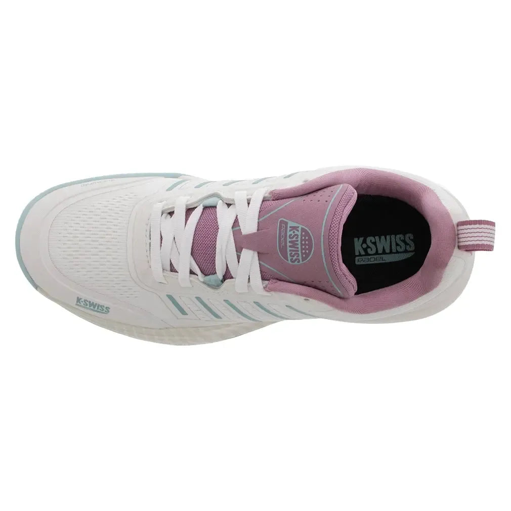 Women's Ultra Court Padel Shoes White and Lilas-Footwear-K-Swiss-94436-970S2505copy-Tennis Express