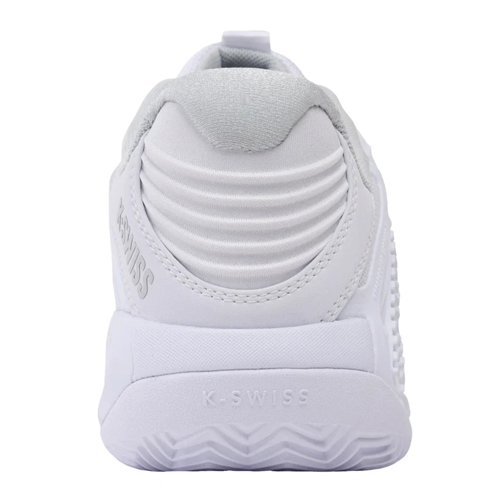 Women's Hypercourt Express 3 Clay Tennis Shoes White and Dawn Blue-Footwear-K-Swiss-94604-162S26-5-Tennis Express
