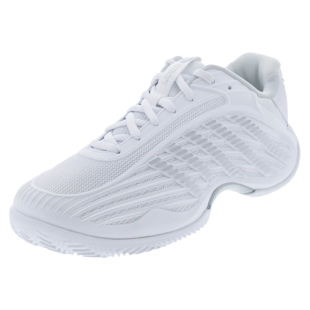 Women's CLAY Court Hypercourt Express 3 Tennis Shoes White and Dawn Blue,Footwear,K-Swiss,5,WHITE/DAWN_BLUE,Tennis Express,94604-162S26copy