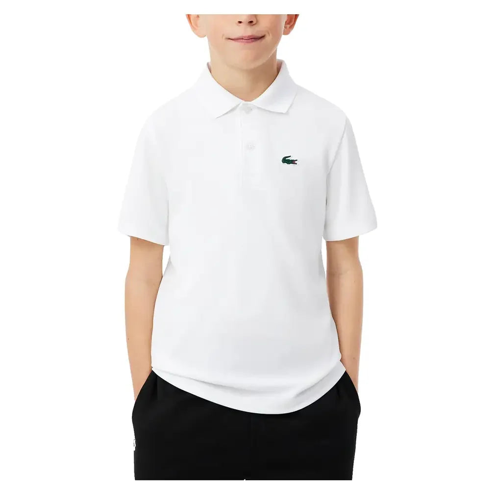 Boys' Ultra Dry Sport Silicon Croc Polo-Apparel-Lacoste-947268-wht-3-Tennis Express