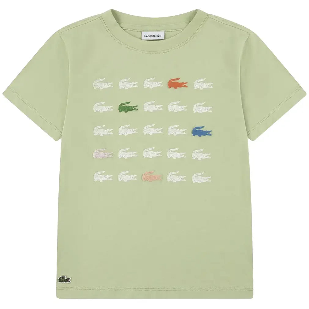 Boys' Croc Grid Tennis Tee-Apparel-Lacoste-947587-UyB-1-Tennis Express