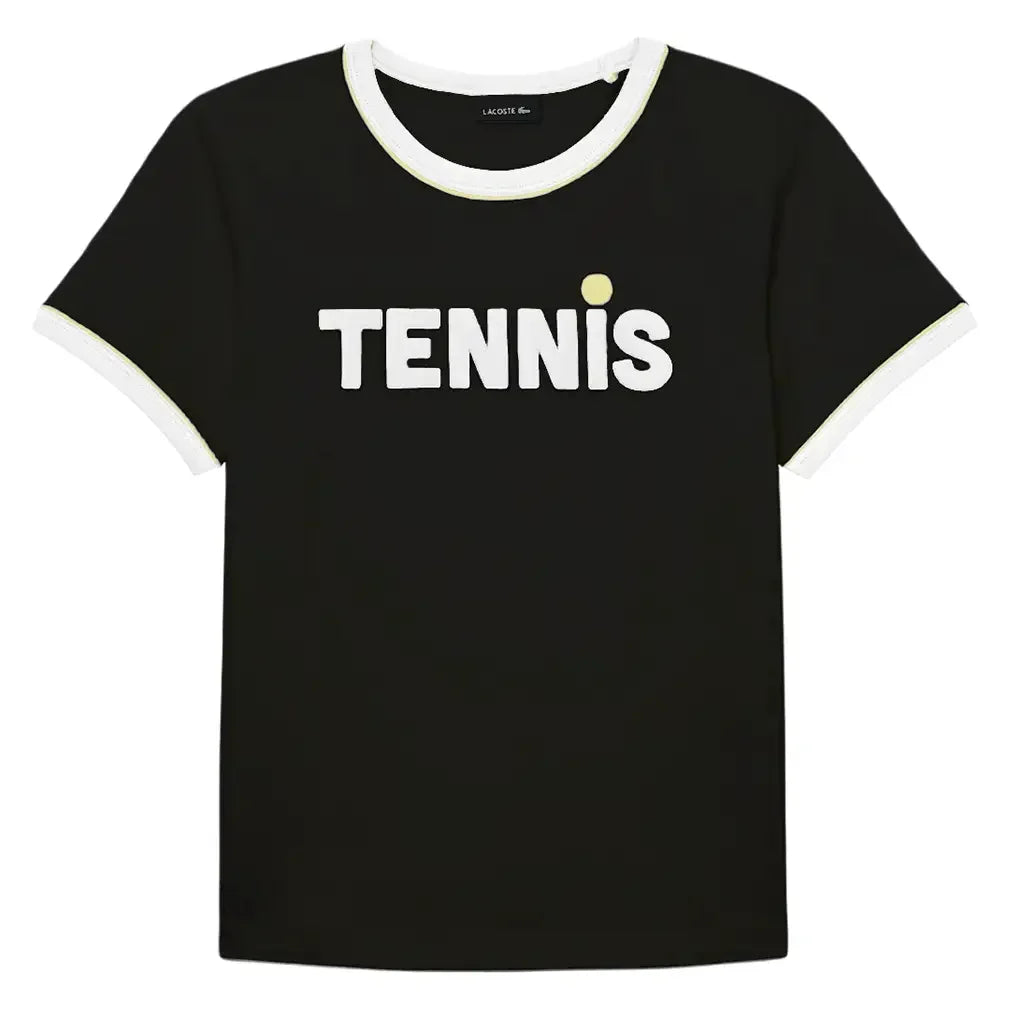 Boys' Tennis Ringer Tee-Apparel-Lacoste-947633-UJA-1-Tennis Express