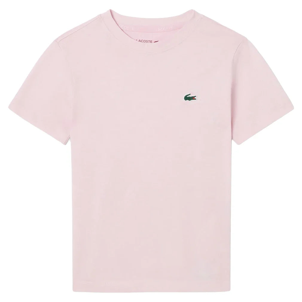 Boys' Ultra Dry Classic Sport Tennis Tee,Apparel,Lacoste,AL5 Pink,8A,Tennis Express,947868-F26-AL5webp