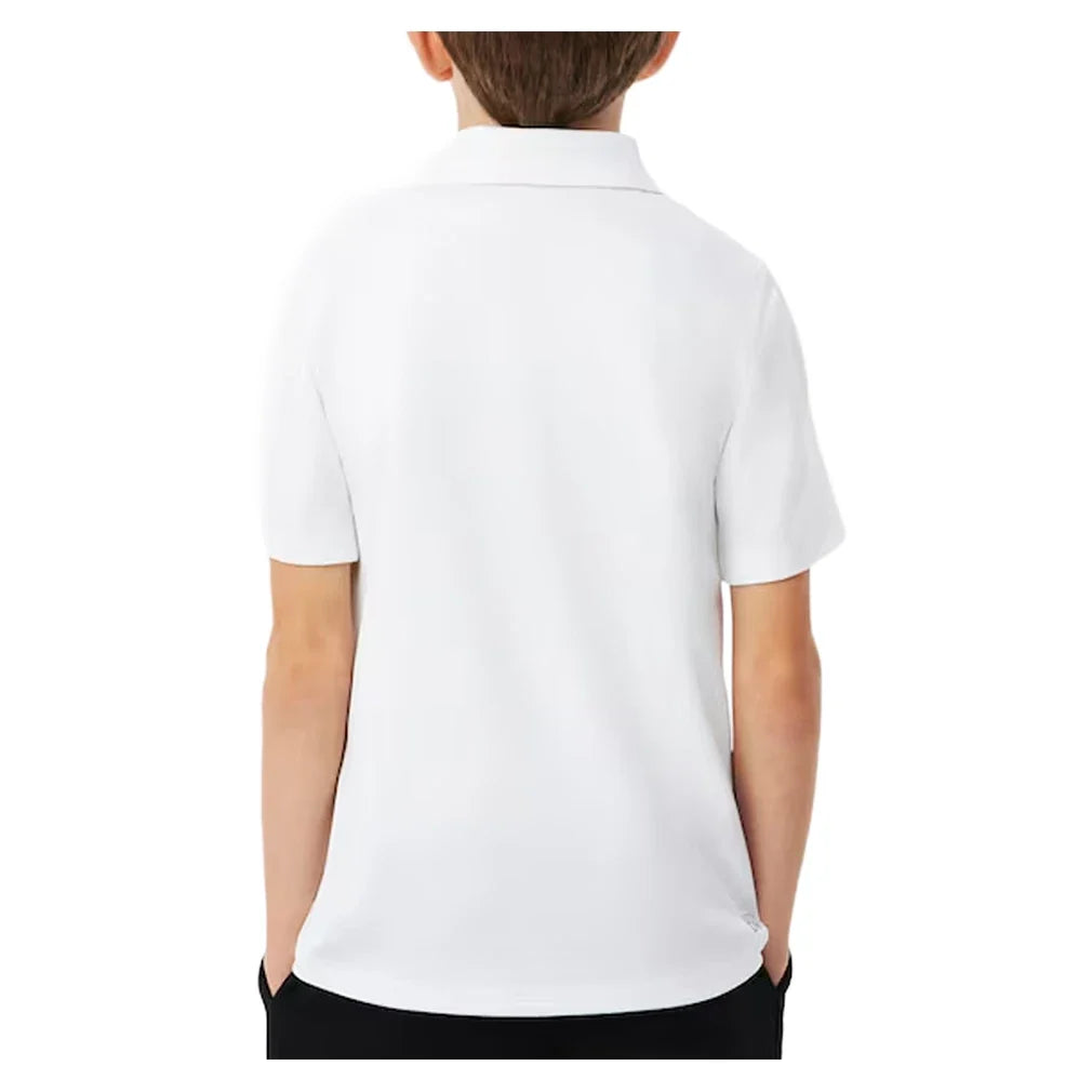 Boys' Ultra Dry Sport Silicon Croc Tennis Polo,Apparel,Lacoste,,,Tennis Express,947874-F26-White1