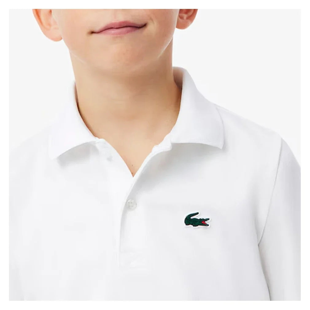 Boys' Ultra Dry Sport Silicon Croc Tennis Polo,Apparel,Lacoste,,,Tennis Express,947874-F26-White2
