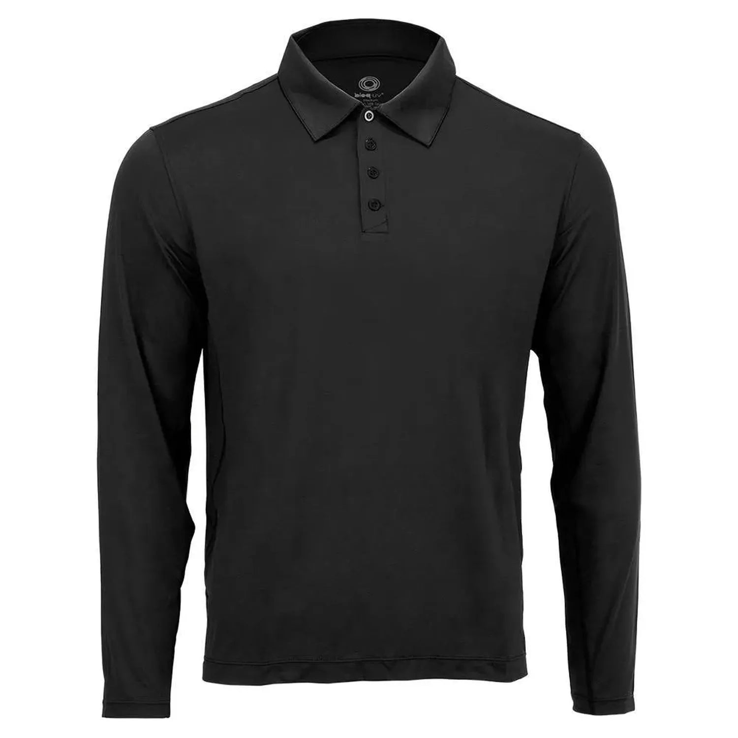 Men's Long Sleeve Tennis Polo-Apparel-BloqUV-94943-BLACK-L_c8ba6e5c-4ee6-4963-9875-eebff738da61-Tennis Express