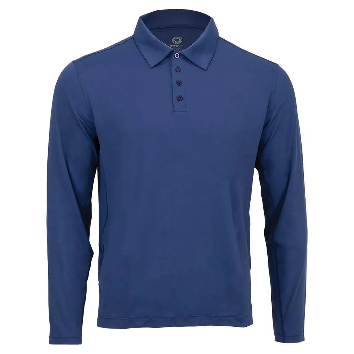 Men's Long Sleeve Tennis Polo-Apparel-BloqUV-94943-NAVY-L-Tennis Express