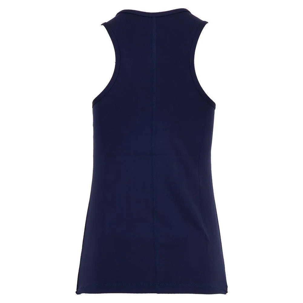 Women's UV Tennis Tank-Apparel-Sofibella-95443-150F20-Navy-2-Tennis Express