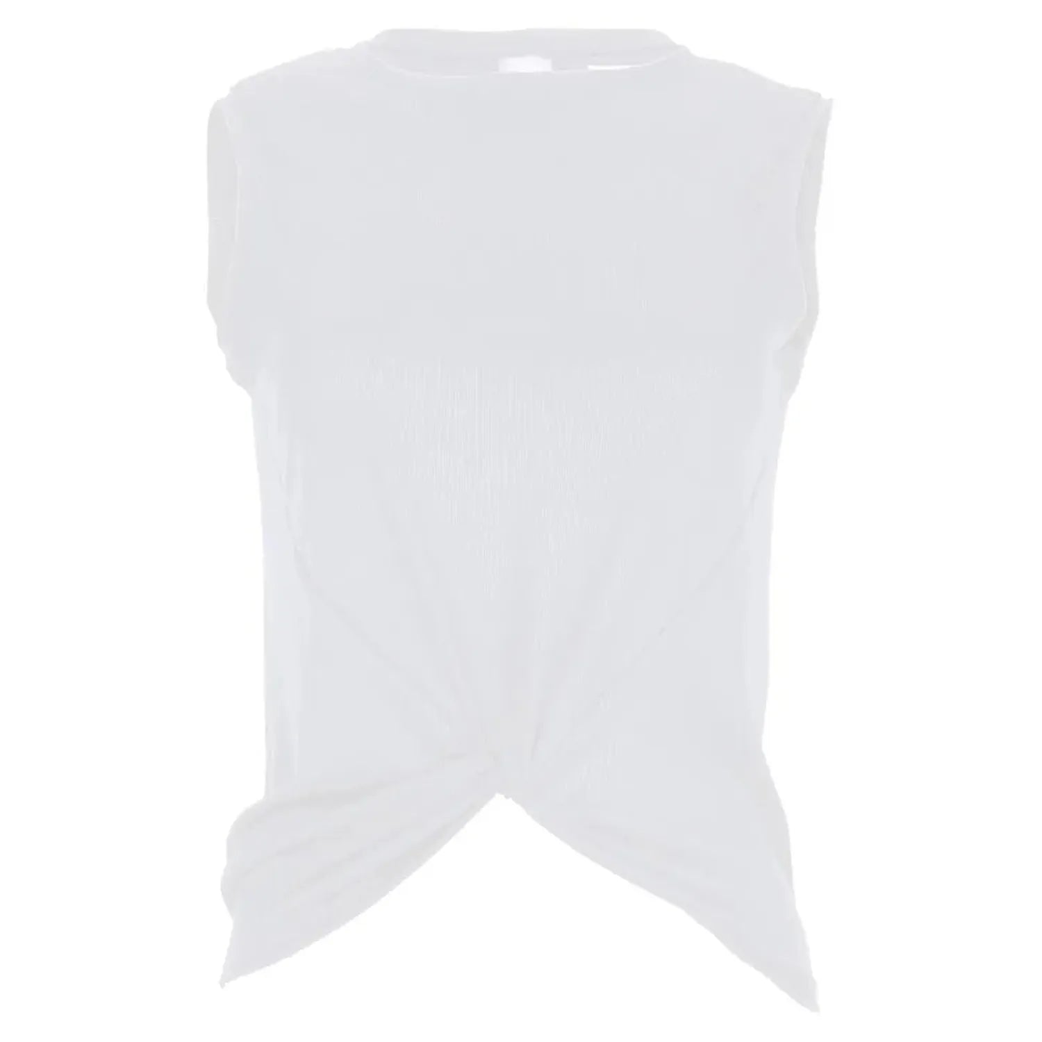 Women's Twist Front Tennis Tank-Apparel-Lucky In Love-95644-110_WHITE-L-Tennis Express