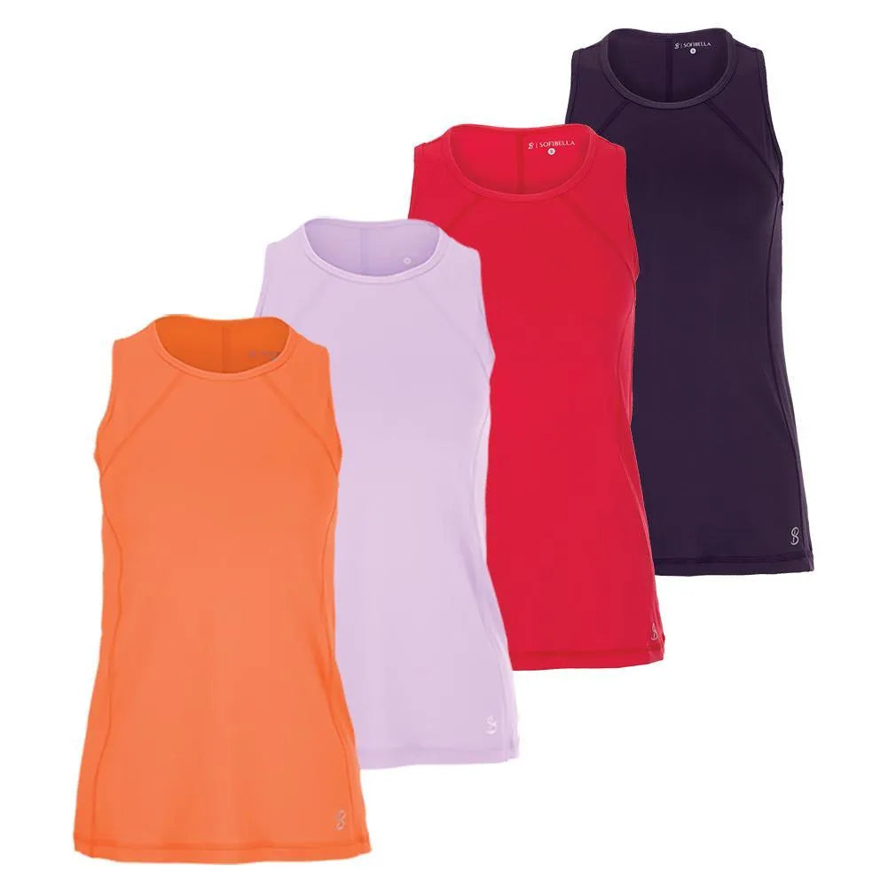 Women's UV Tennis Tank-Apparel-Sofibella-95762-DEFAULT-L-Tennis Express