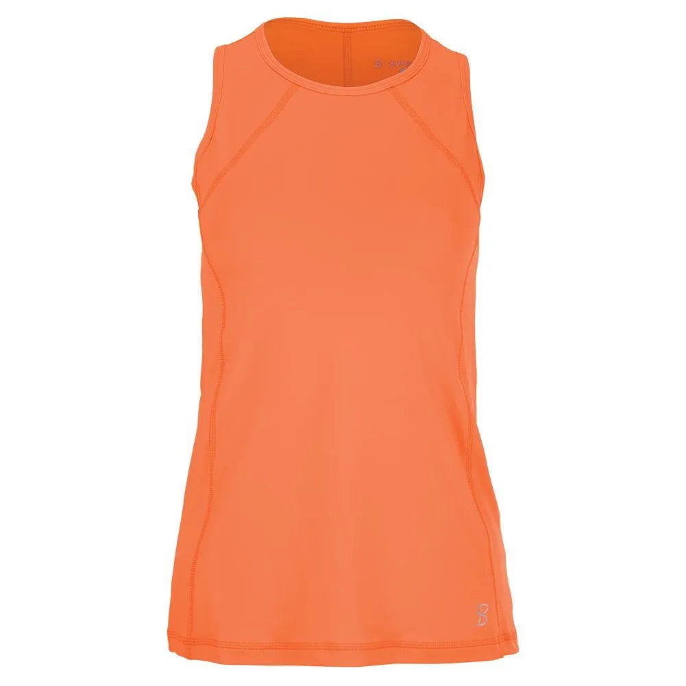 Women's UV Tennis Tank-Apparel-Sofibella-95762-NECTARINE-L-Tennis Express