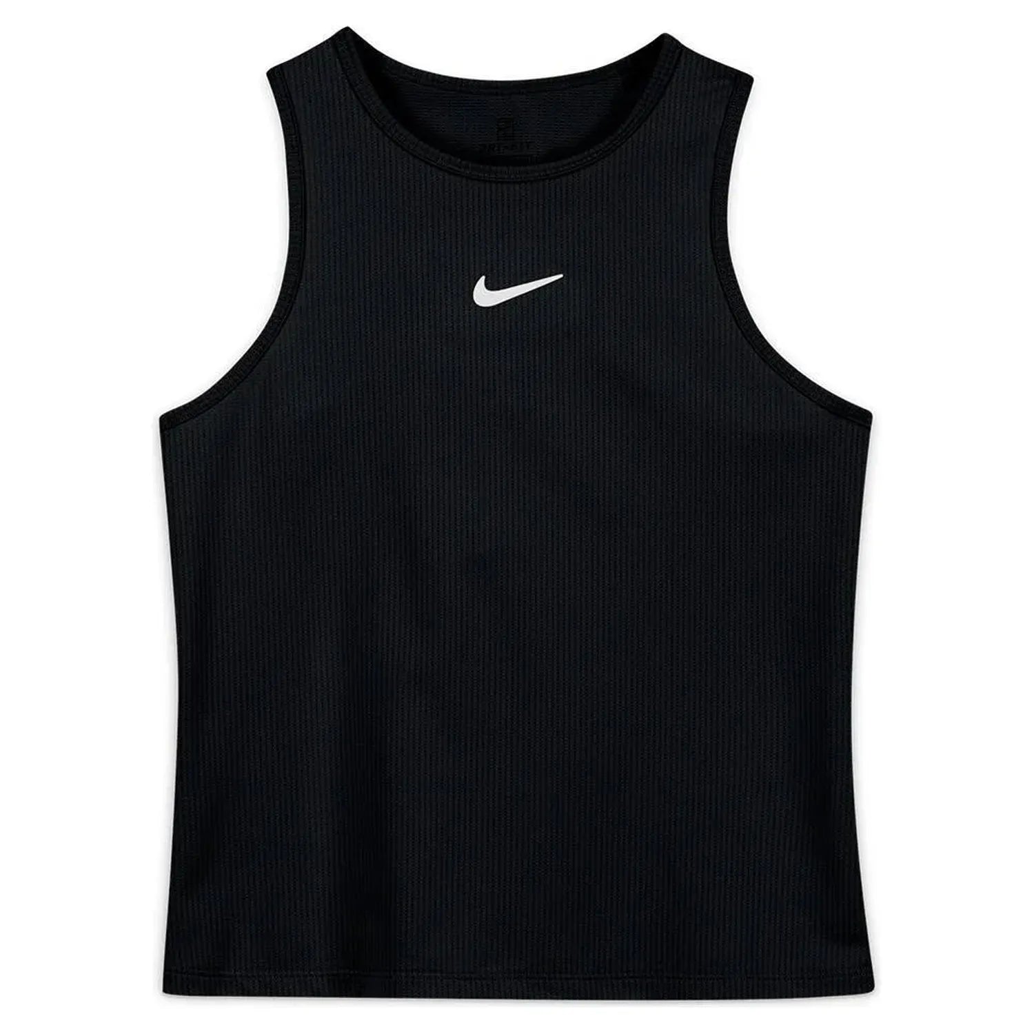 Girls' Court Dri-FIT Victory Tennis Tank-Apparel-Nike-96142-010_BLACKWT-L-Tennis Express