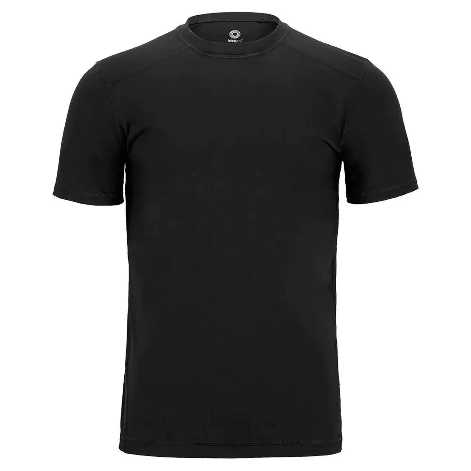 Men's Short Sleeve Tennis Crew-Apparel-BloqUV-96400-BLACK-L-Tennis Express