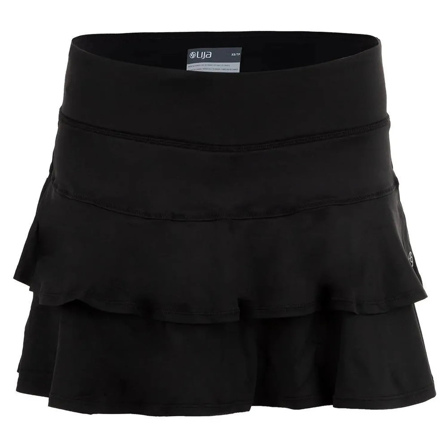 Women's Match Tennis Skort-Apparel-Lija-96611-BLACK-L-Tennis Express