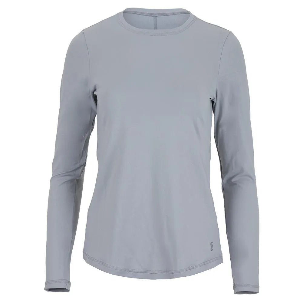 Women's UV Long Sleeve Tennis Top Stone-Apparel-Sofibella-97222-DEFAULT-L-Tennis Express