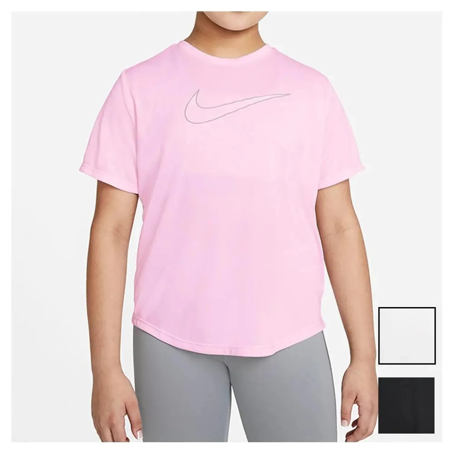 Girls' Dri-FIT One Short-Sleeve Top (Extended Size)-Apparel-Nike-97673-DEFAULT-L-Tennis Express