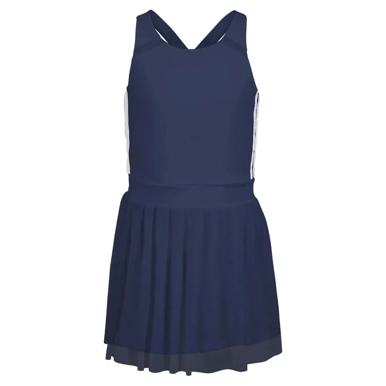 Girls' Game Time Tennis Dress-Apparel-Lucky In Love-97966-400_NAVY-L-Tennis Express