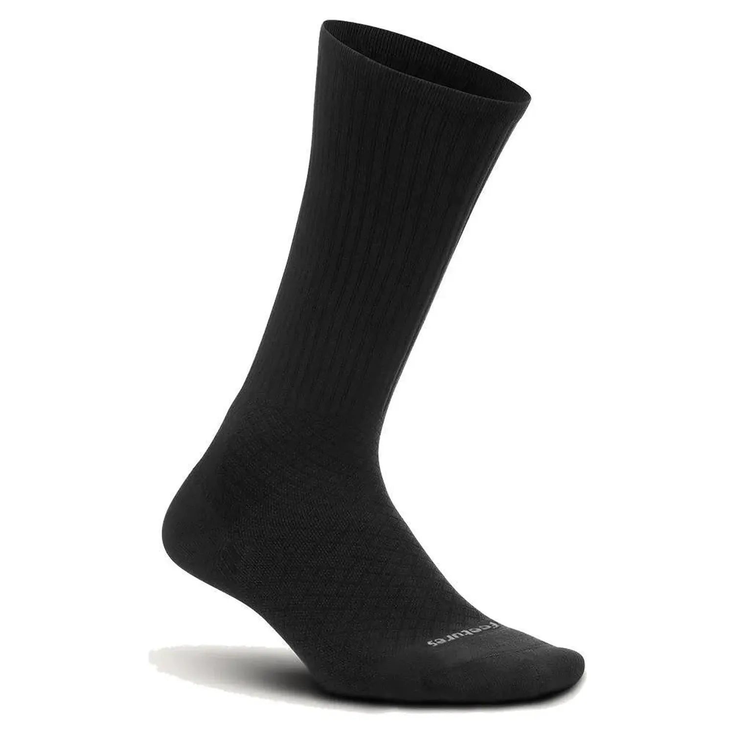 Plantar Fasciitis Relief Cushion Crew Socks Black-Socks-Feetures-98205-DEFAULT-L-Tennis Express