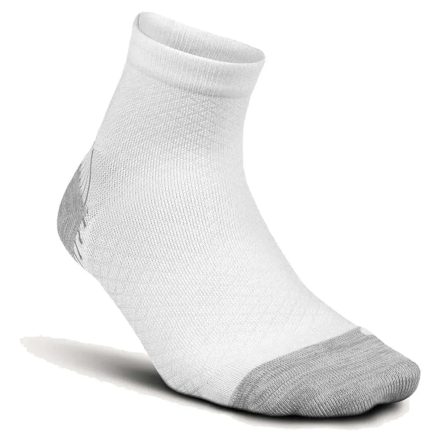 Plantar Fasciitis Relief Light Cushion Quarter Socks-Socks-Feetures-98206-158_WHITE-L-Tennis Express