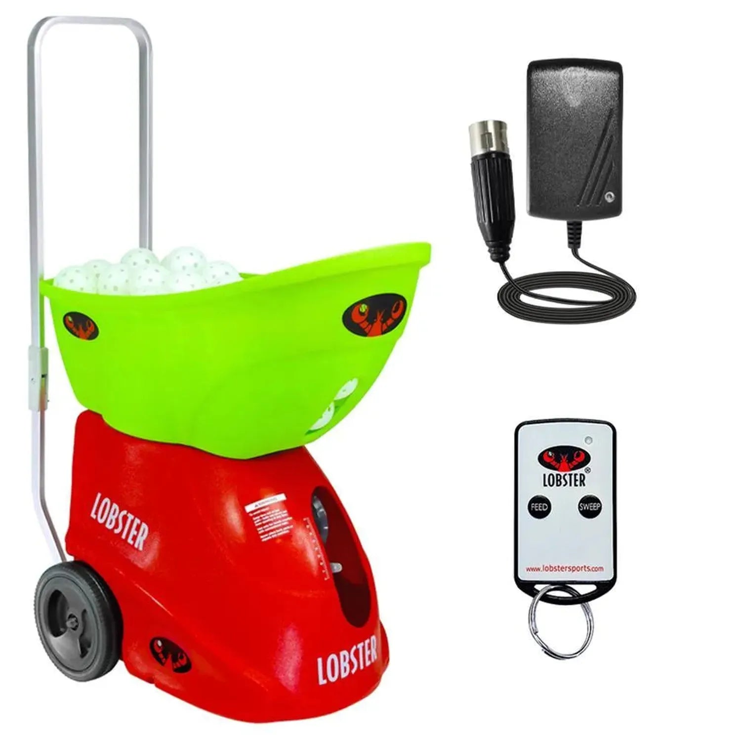 Pickle with 2-Function Remote Control Pickleball Machine-Court Equipment-Lobster-98341-DEFAULT-L-Tennis Express