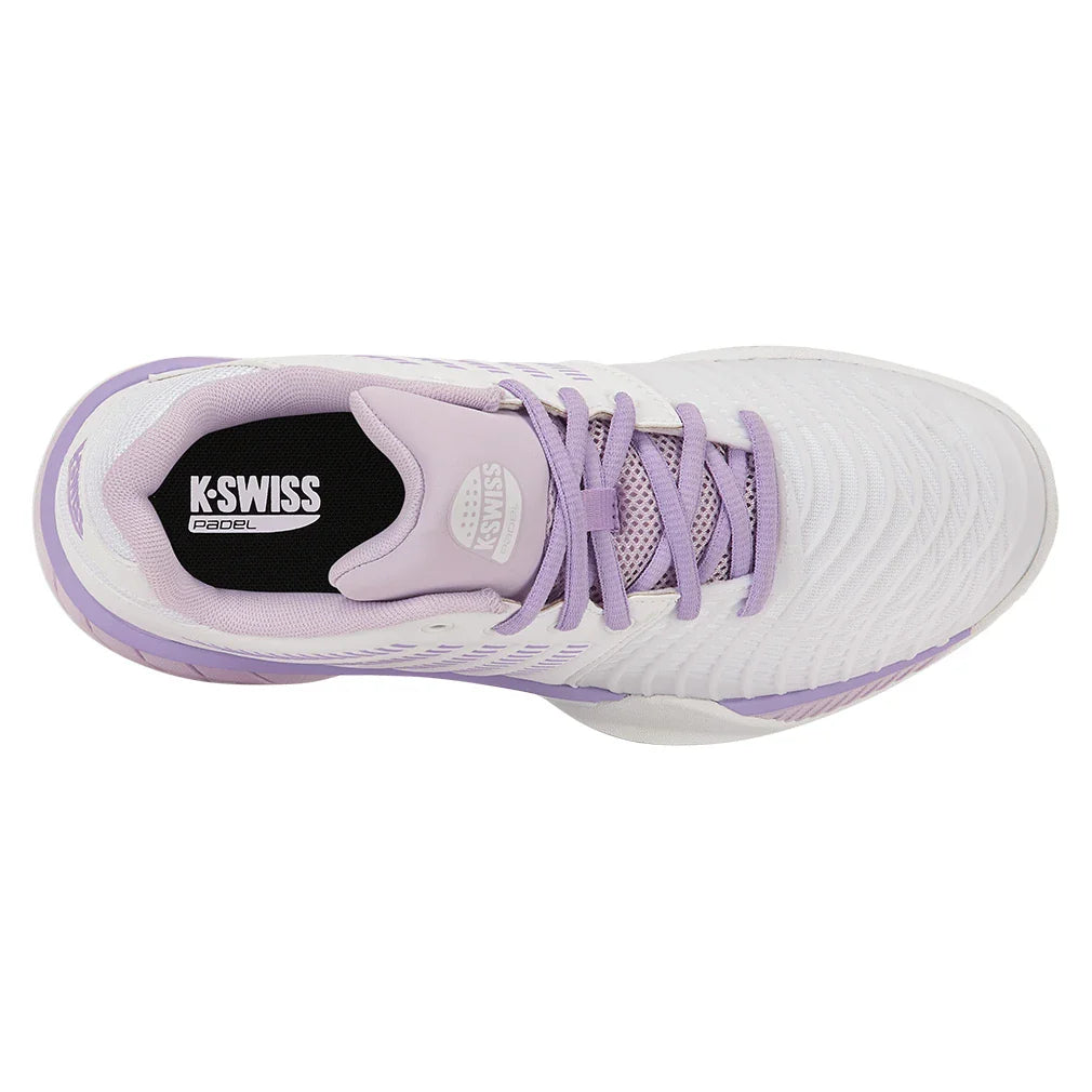 Women's Express Light 3 Padel Shoes White and Orchid Hush,Footwear,K-Swiss,,,Tennis Express,98900-160F26-3