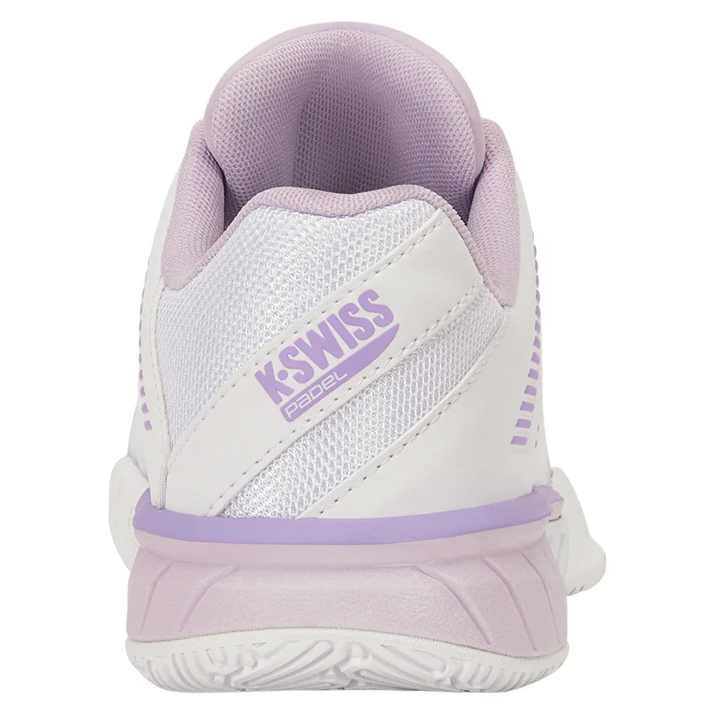Women's Express Light 3 Padel Shoes White and Orchid Hush,Footwear,K-Swiss,,,Tennis Express,98900-160F26-4