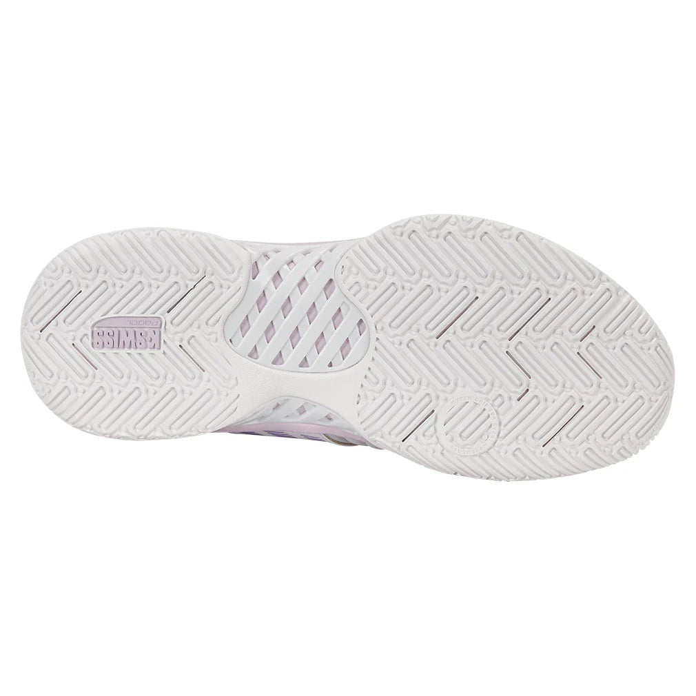 Women's Express Light 3 Padel Shoes White and Orchid Hush,Footwear,K-Swiss,,,Tennis Express,98900-160F26-5