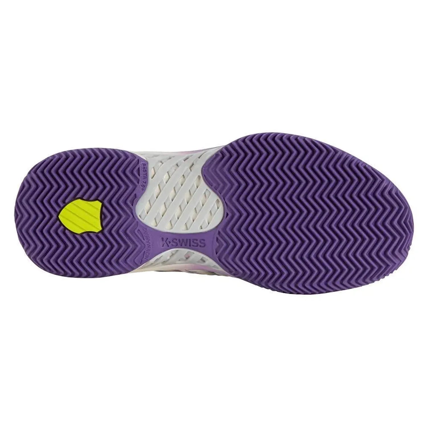 Women's Express Light 3 Padel Shoes Snow White and Purple Heat-Footwear-K-Swiss-98900-182-6-Tennis Express