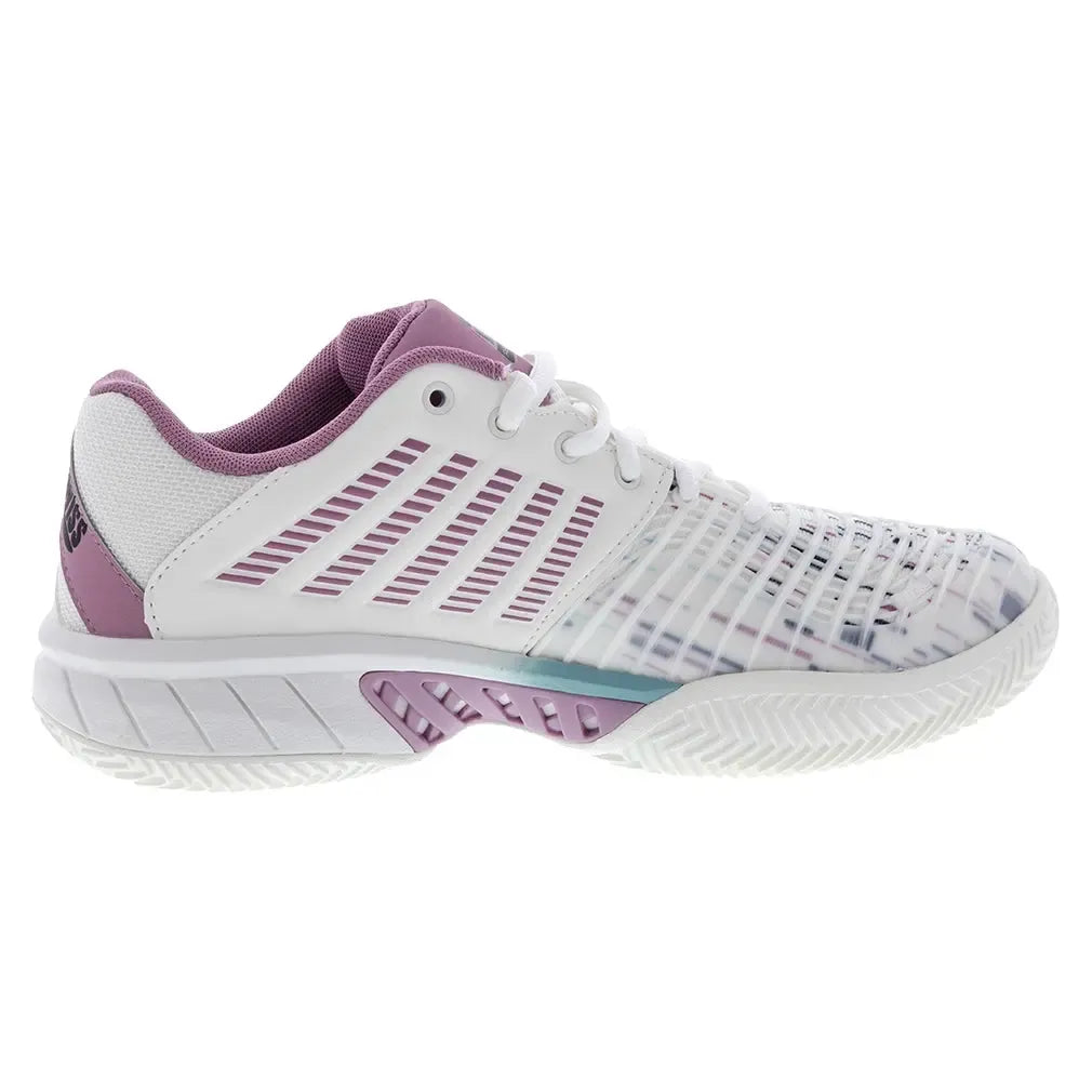 Women's Express Light 3 Padel Shoes Snow White and Lilas-Footwear-K-Swiss-98900-966S2502copy-Tennis Express