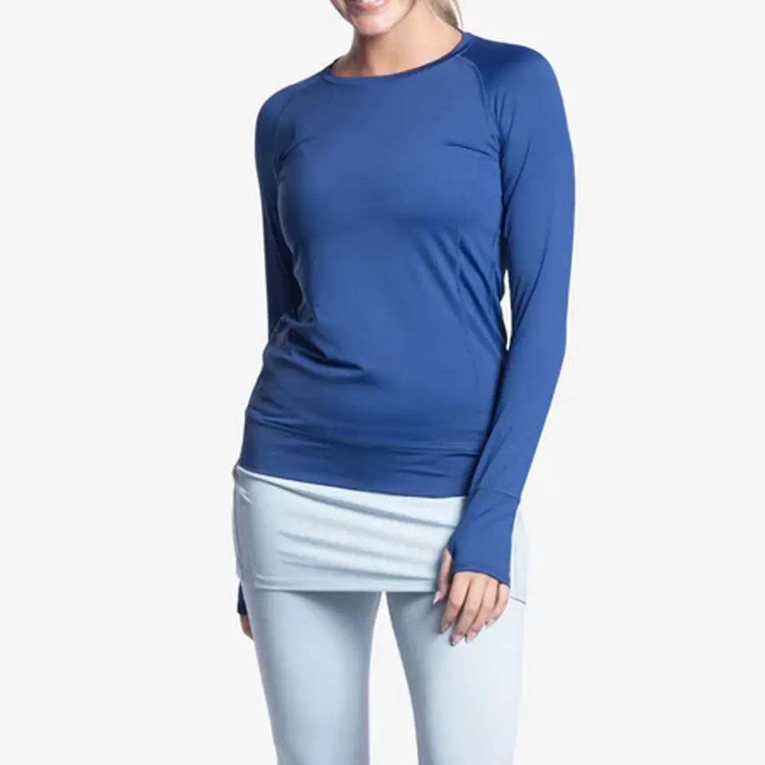 Women's Pullover Tennis Top-Apparel-BloqUV-99081-NAVY-L-Tennis Express