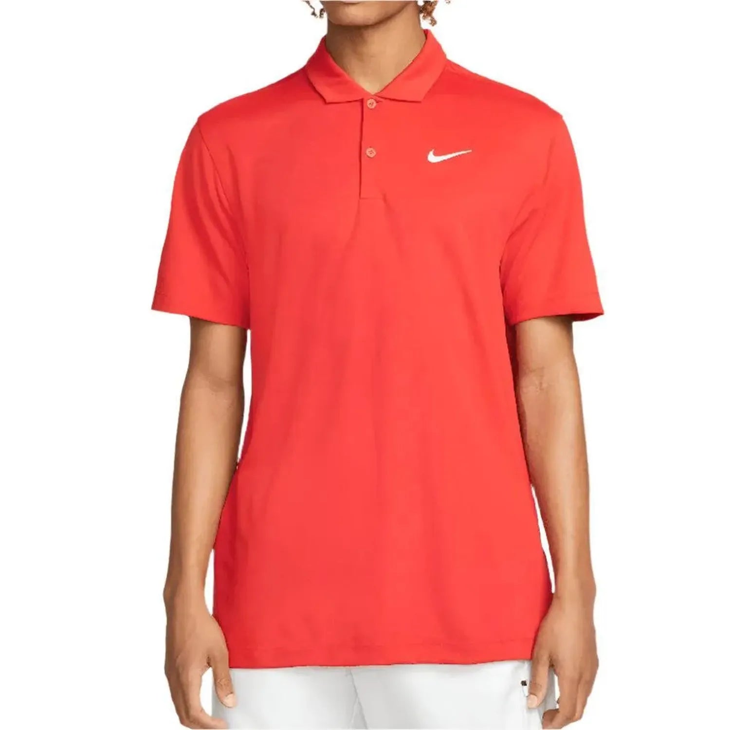 Men's Court Dri-FIT Solid Tennis Polo-Apparel-Nike-99984-657_UNI_REDWT-L-Tennis Express