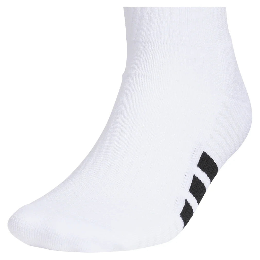 Men's Cushioned 4.0 Crew Socks 3 Pack White and Black,Socks,Adidas,,,Tennis Express,A5162402-1