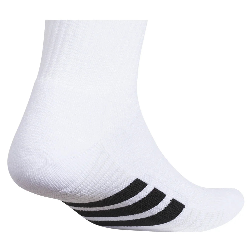 Men's Cushioned 4.0 Crew Socks 3 Pack White and Black,Socks,Adidas,,,Tennis Express,A5162402-3